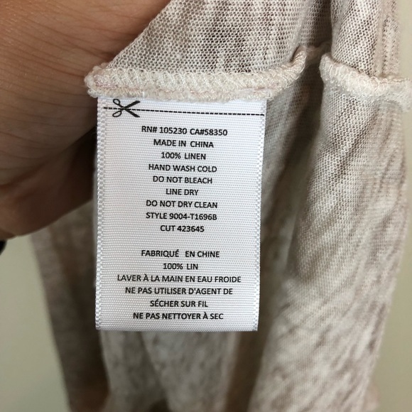 REVOLVE Joie Amarey B Linen Tank in Sandshell - Picture 7 of 8